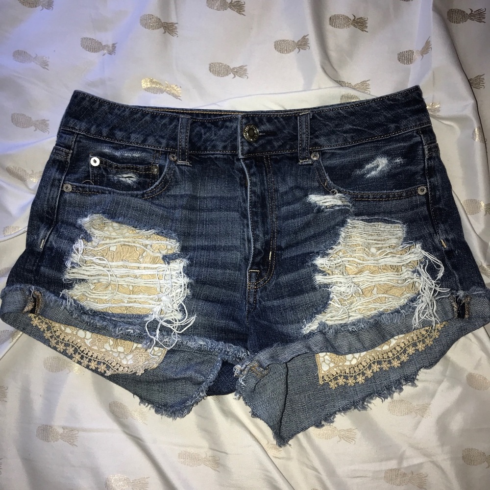 American Eagle Hi-Rise Festival Shorts